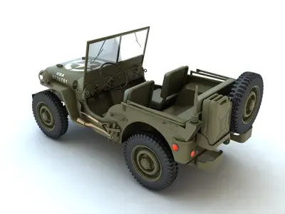 Willys MB 3D model purchase