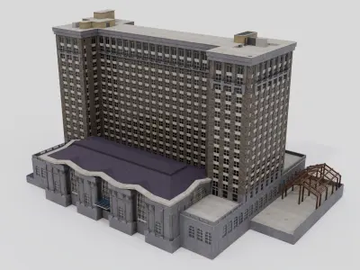 Michigan Central Train Station 3D model