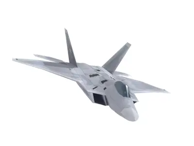 F-22 Raptor Low-poly 3D model