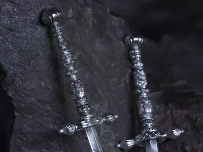 Ancient Dagger Low-poly 3D model purchase