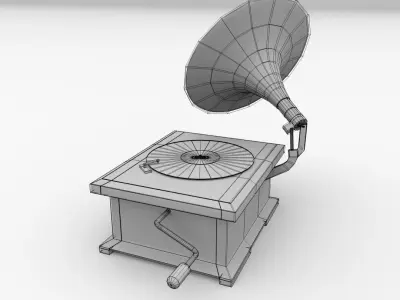 Gramophone v2 3D model