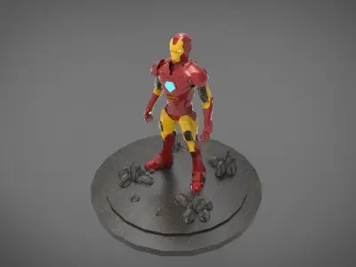 iron man 3D print model