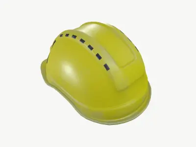 Construction Safety Helmet Low-poly 3D model purchase