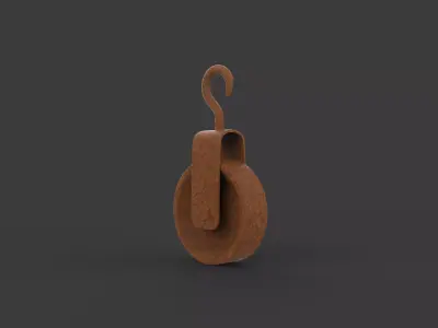 Old pulley 3D model