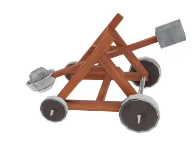 Catapult Low-poly 3D model order