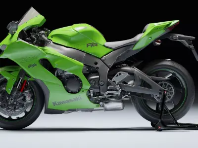 Kawasaki Ninja ZX 10R 2021 Low-poly 3D model