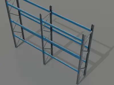 warehouse shelf 3D model