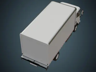 Box Truck 1A  Low-poly 3D model