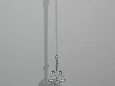 Stylized viking spear 1 3D model