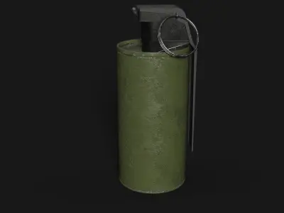 3D Smoke grenade Low-poly 3D model