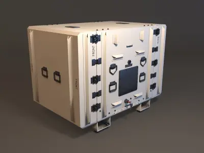 Military Shipment Case PBR Low-poly 3D model