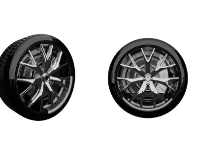 Tesla tire 3D model