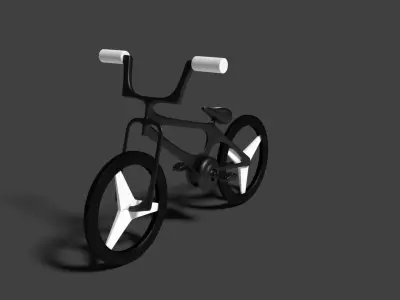 BMX Type cycle Low-poly 3D model