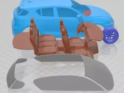 Lexus CT 200h 2014 Printable Car  3D print model