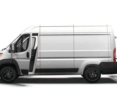 RAM Promaster Van L2H2 HQ Interior 2023 3D model