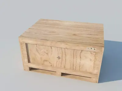Wood Container MAX 2011 3D model