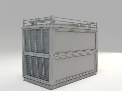 Air Conditioner Low Poly Low-poly 3D model