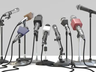 Microphones 3D model