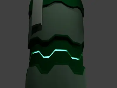 Sci-Fi Plasma Grenade Free low-poly 3D model