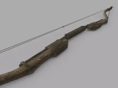 Recurve Bow Low-poly 3D model purchase
