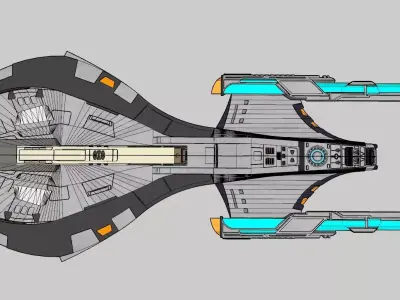 Refit model of an Arbiter class battleship 3D print model