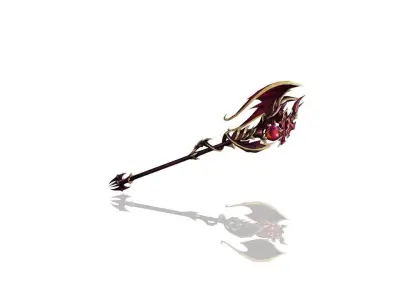Demonic Scepter Low-poly 3D model