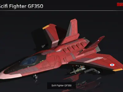 Scifi Fighter Collection I 3D Model Pack