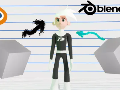 DANNY PHANTOM STYLISED 3D model