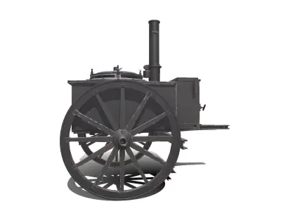 WW1 Field Kitchen Low-poly PBR Low-poly 3D model