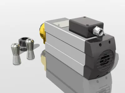 CNC spindle motor  3D model