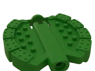 Kids bike pedals collection 3D model