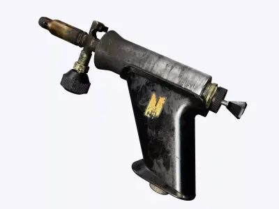 Blowtorch pneumatic air gun Low-poly 3D model