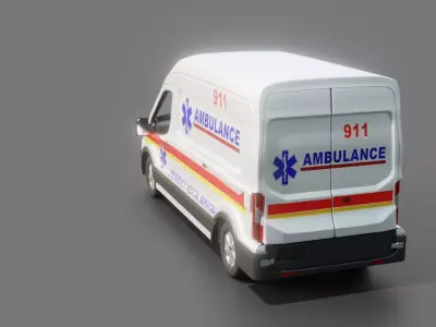 Ford Transit Ambulance 3D model