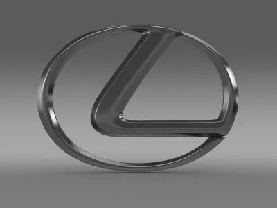 lexus logo 3D model by Sergey from CGTrader