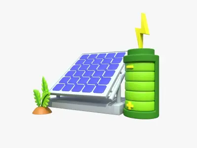 Solar Panel 3D model get
