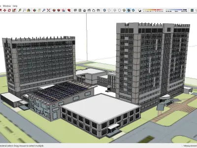 Sketchup Office building H2 3D model