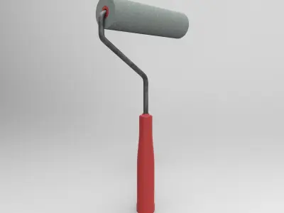Roller paint Low-poly 3D model