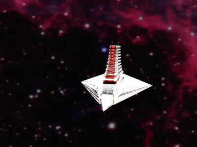 space craft Low-poly 3D model purchase