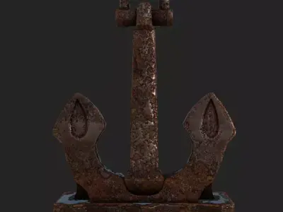 Anchor Low-poly 3D model by Dannou