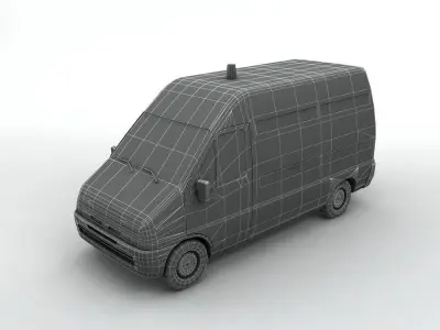 Citreon Jumper Van Low-poly 3D model