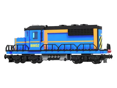 Train Lego Locomotive 80052 3D model
