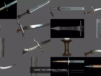 sword  mini collection 3D Model Pack