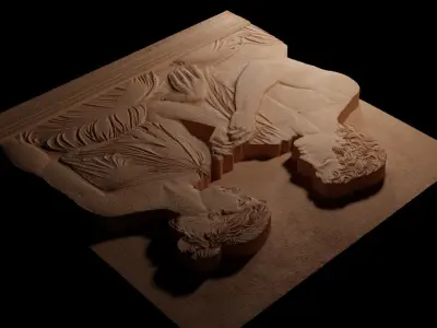Greek Marble Statues CNC 3d Print High Relief Sand Casting 3D print model