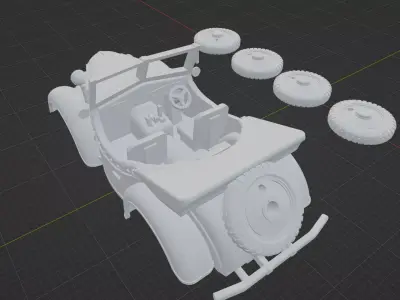 kurogane type 95 4x4  ww2 3D print model
