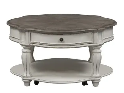 Jovani Wood Wheel Coffee Table  3D model