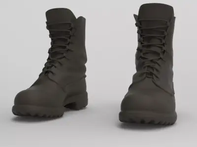 TACTICAL MILITARY BOOTS 3D print model