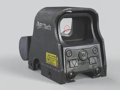 EOTechXPS2-0 dot sight Low-poly 3D model