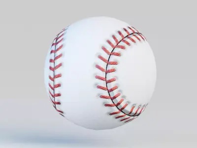 Balls Pack - Baseball Low-poly 3D model