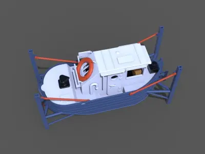 Mini Tug 1-50 3D print model