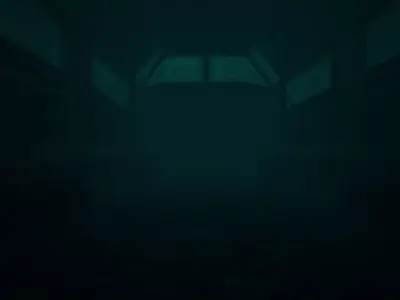 Underground Horror Subway Scene - Blender Animated File 3D model